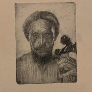 Autoportrait Ante Katunarić with a Cello