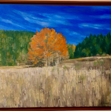 Landscape with a Red Tree