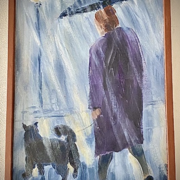 Woman and a Dog